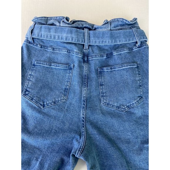 ✨2/$20✨ Who What Where Hight Waiste Baggy Cropped Angle Denim jeans Size 14 - Picture 4 of 7